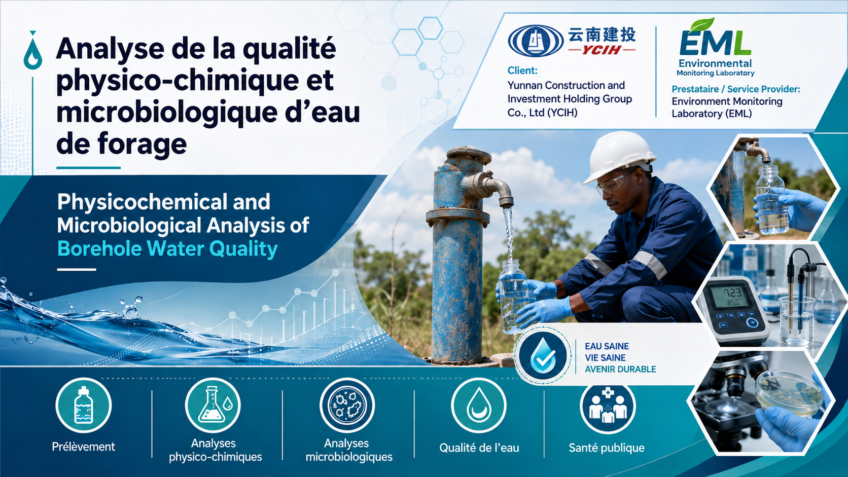 Analyse de la qualité physico-chimique et microbiologique d’eau de forage